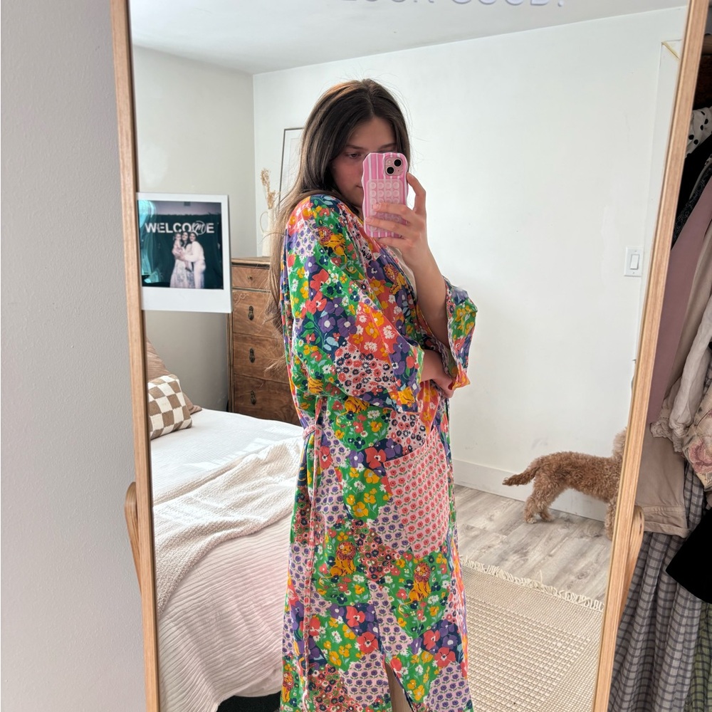 Printfresh Multicolor Floral Robe - image 3